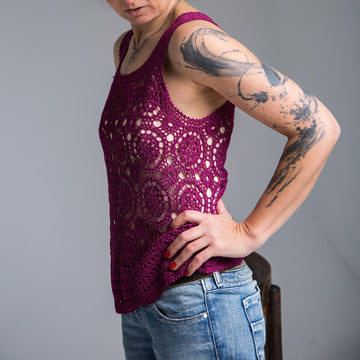Cherry Berry crochet top