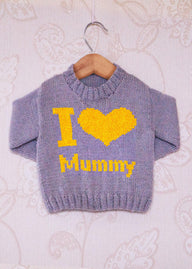Intarsia - I Heart Mummy - Childrens Sweater