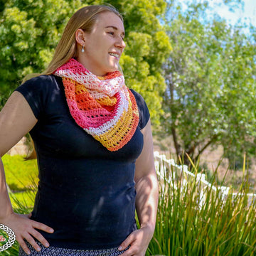 Sunset Boomerang Scarf