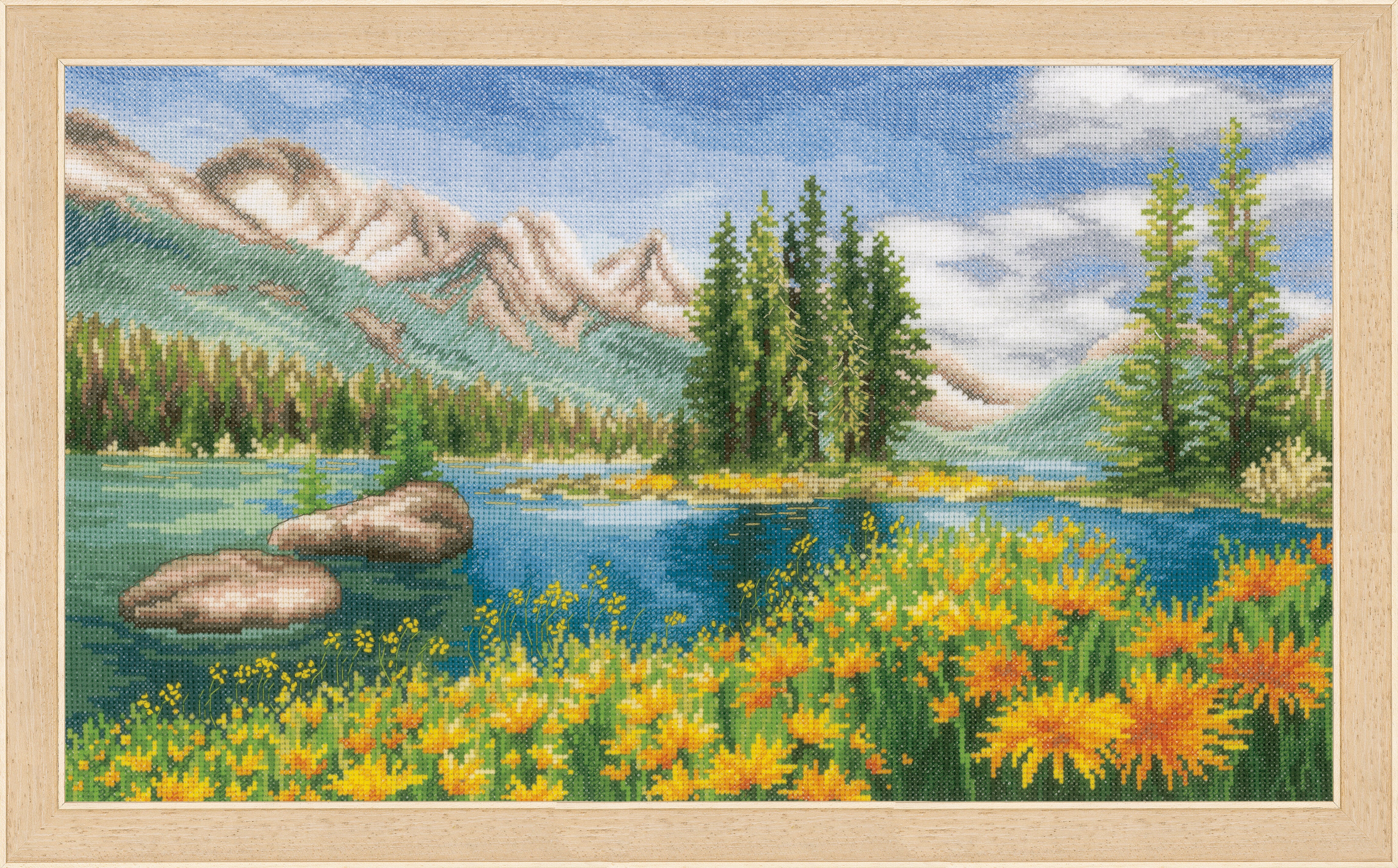 Vervaco Counted Cross Stitch Kit Mountain Landscape Cross Stitch Kit