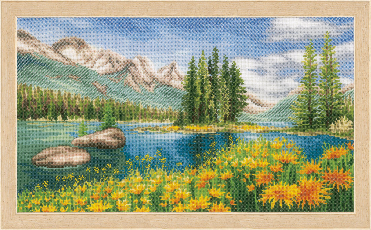 Vervaco Counted Cross Stitch Kit Mountain Landscape Cross Stitch Kit
