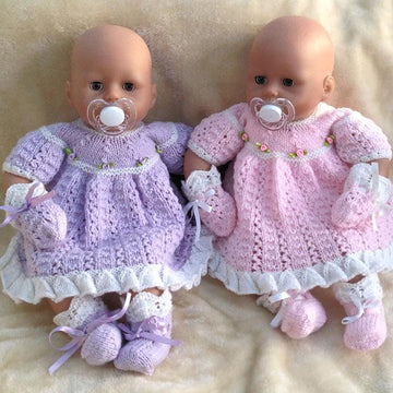 P87 Dolls Dress, Bootees and Mittens