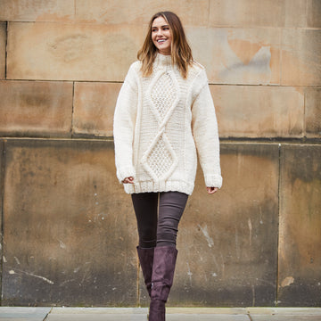 Agyness Jumper in Rowan Big Wool - RM007-00012-DEP - Downloadable PDF
