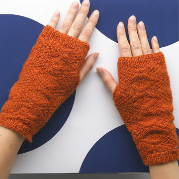 Ame Wrist Warmers - Knitting Pattern For Women in MillaMia Naturally Soft Sock