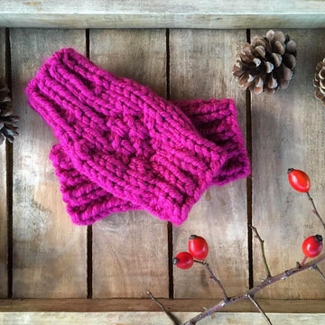 Simple Raspberry Crush Handwarmers