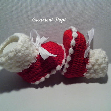 Baby Christmas Booties
