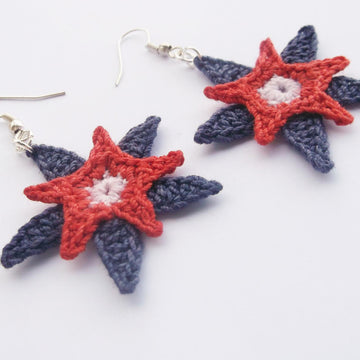 USA star Earrings