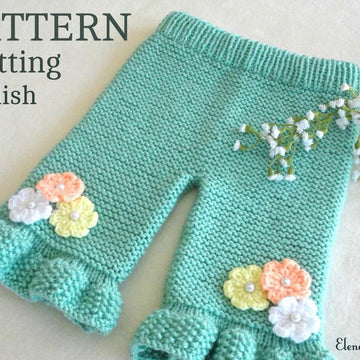 Knitting PATTERN Baby Pants Knitted Baby Pants Hailey