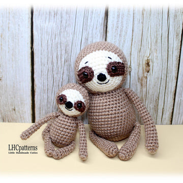 Sloth Mother and Baby Crochet Pattern