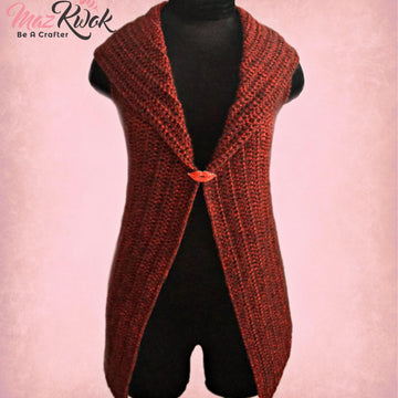 Crimson Collared Vest
