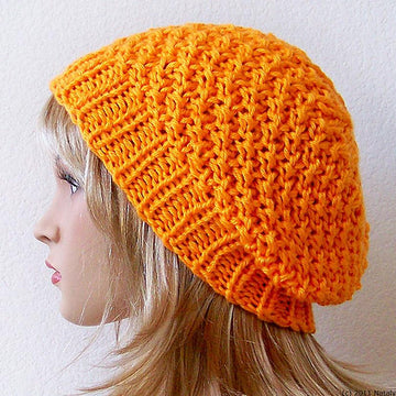 Knit Hat, Slouchy Beanie Hat