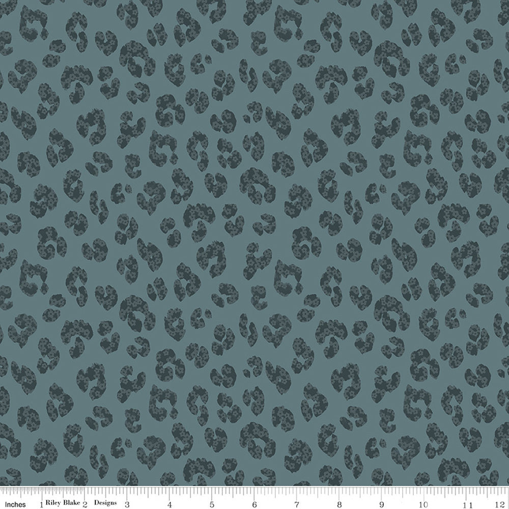Riley Blake The Waterhole - Animal Print (Blue)