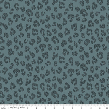 Riley Blake The Waterhole - Animal Print (Blue)