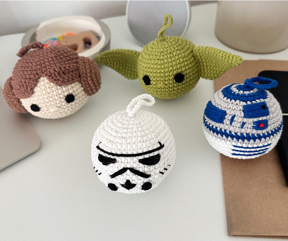 Galaxy Characters Inspired Christmas Ornament Crochet Pattern Bundle PDF