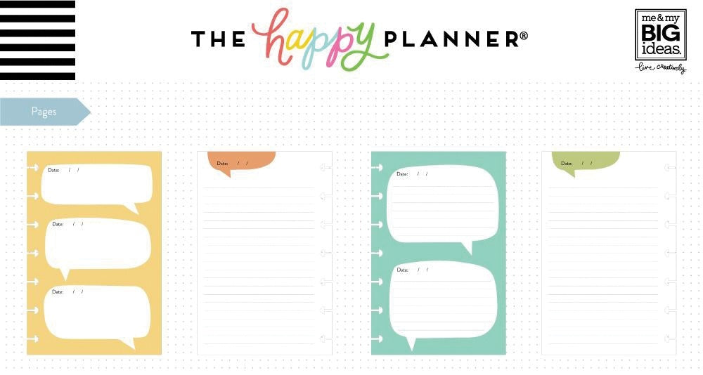 Happy Planner Mini Journaling Notebook W/80 Sheets - He Said
