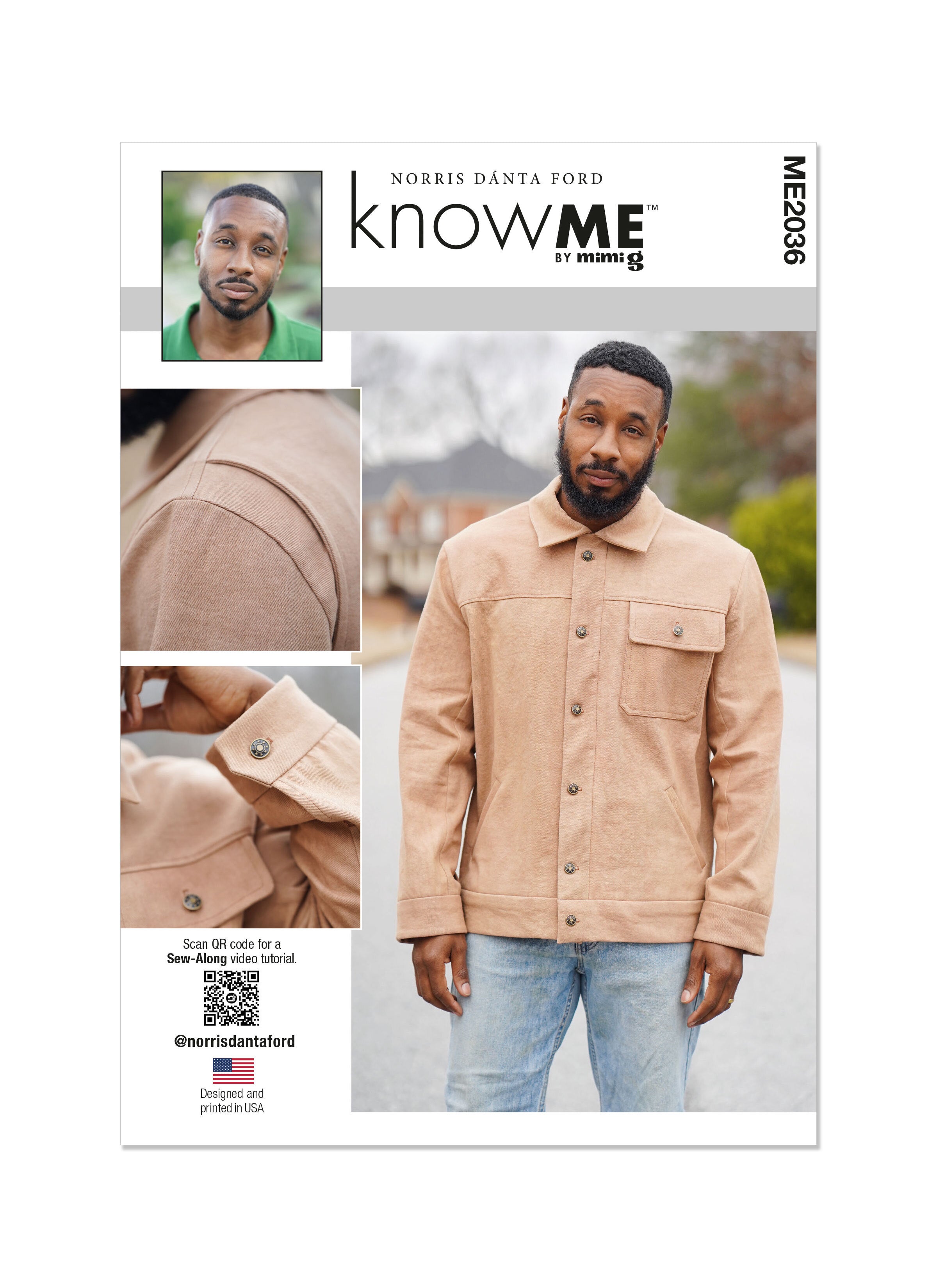 Know Me Men's Jacket ME2036 - Sewing Pattern