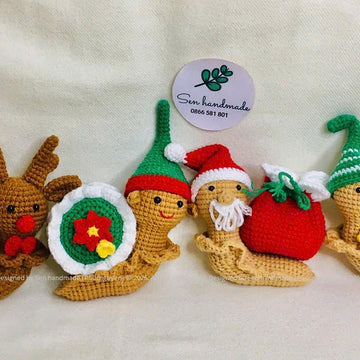 Pine tree Snail- Crochet pattern - PDF File - English