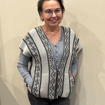 Indigo Mosaic vest