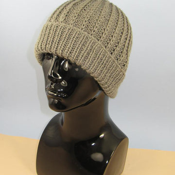 Chunky Simple Fishermans Rib Beanie Hat