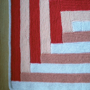 Candy Striped Baby Blanket