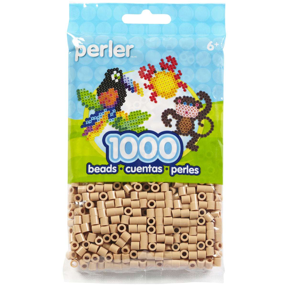 Perler Beads 1,000/Pkg - Tan
