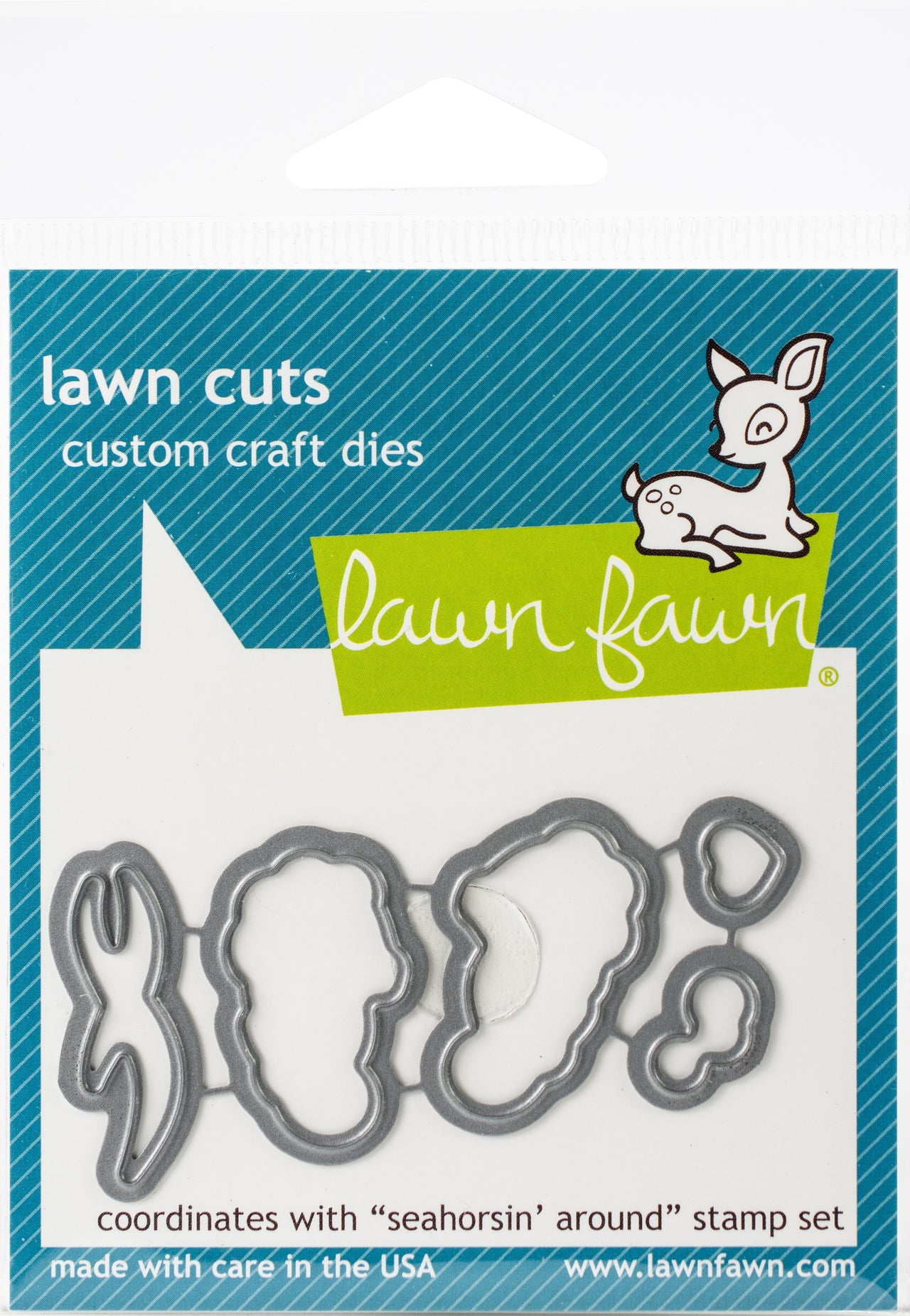 Lawn Fawn Lawn Cuts Custom Craft Die - Seahorsin' Around
