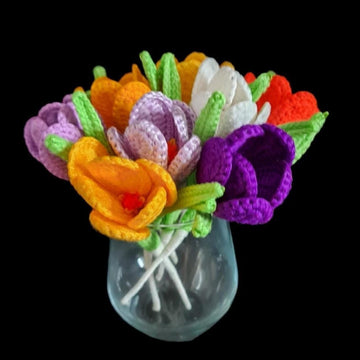 Crochet Crocus flowers