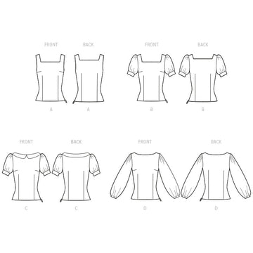 McCall's Misses' Tops M8287 - Sewing Pattern
