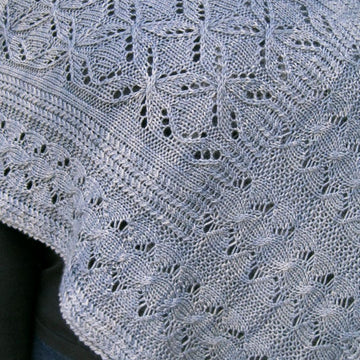 Vaila Cable Lace Shawl
