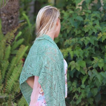 Ona Cable Lace Shawl