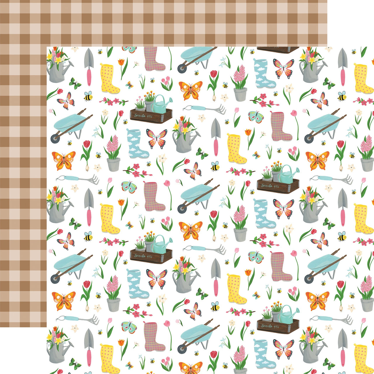 Echo Park Paper I Love Spring Double-Sided Cardstock 12"X12" 25/Pkg - Garden Party