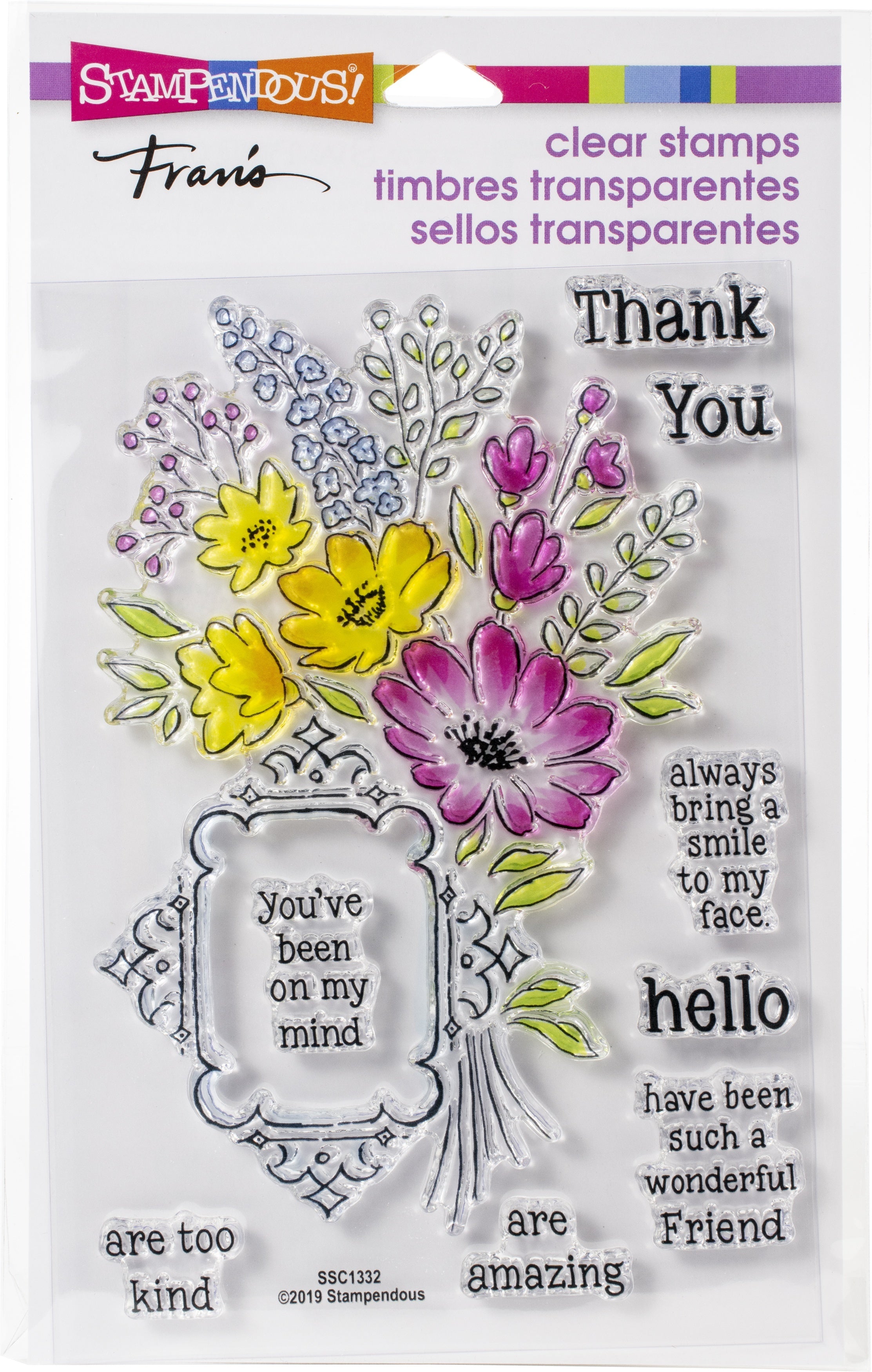 Stampendous Perfectly Clear Stamps - Floral Frame