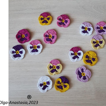 Pansies crochet