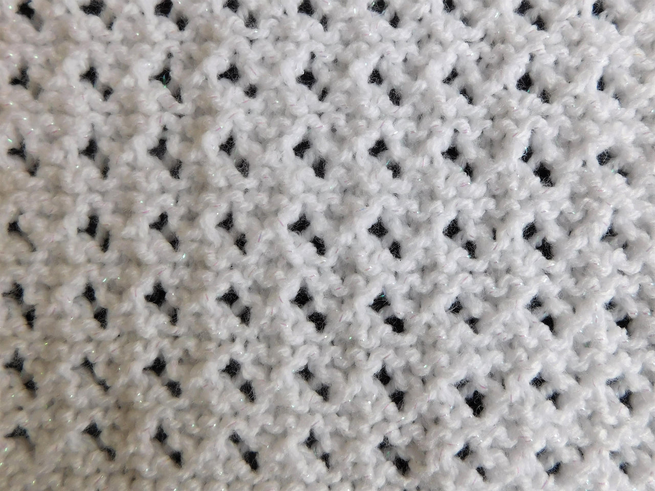 Jema - Lacy Garter Stitch Baby Blanket