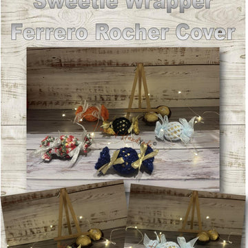 Sweetie Chocolate Wrapper Favour Ferrero Rocher Cover Knitting Pattern