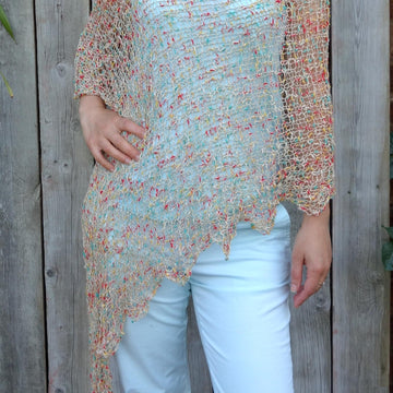 Confetti Asymmetrical Poncho