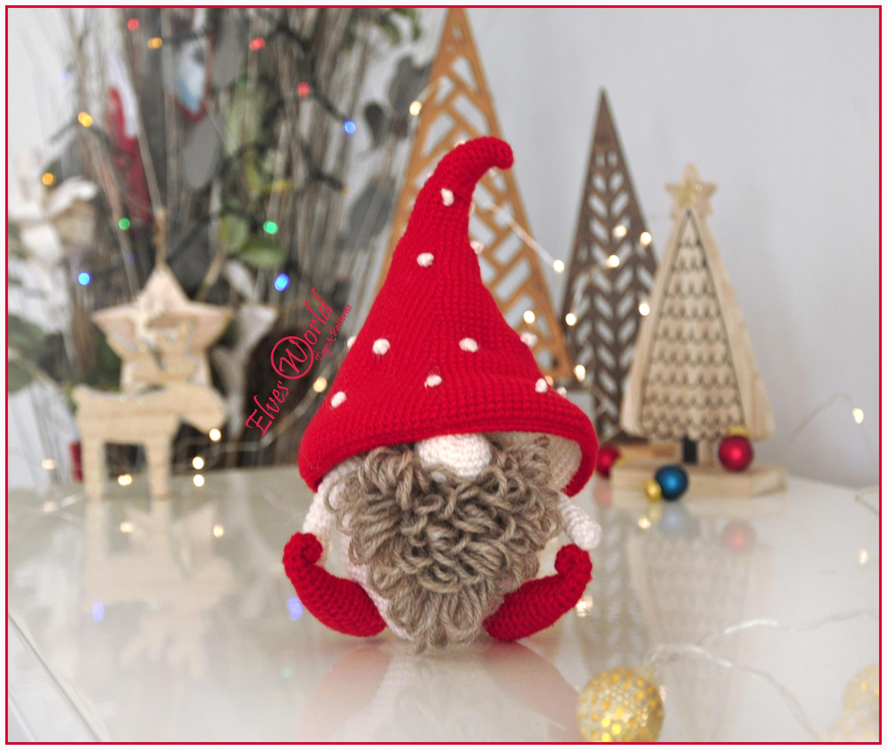 Crochet Pattern Mushroom Gnome