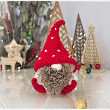 Crochet Pattern Mushroom Gnome