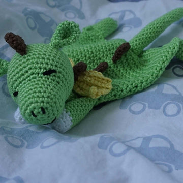 Crochet Pattern Cuddle Cloth Dragon Draco!
