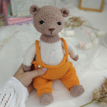 Teddy bear knitting toy pattern - OlaKnittedBears