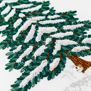 DMC Snowy Fir Tree Embroidery Pattern - PAT1819 - Downloadable PDF