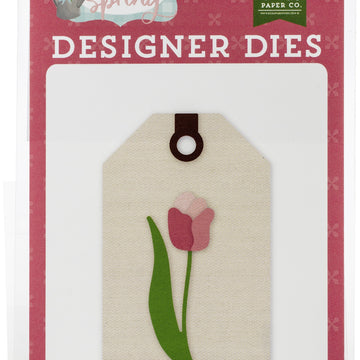 Echo Park Paper Echo Park Dies - Tulip Tag, I Love Spring