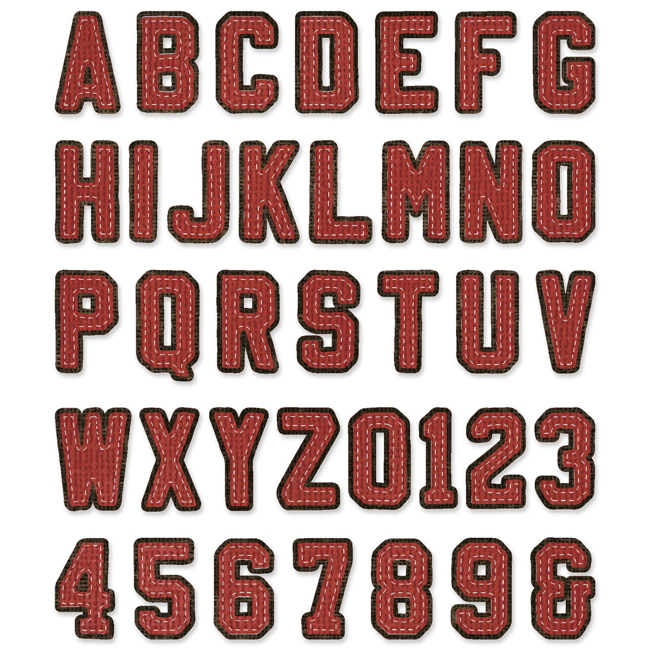 Sizzix Thinlits Die Set 37PK - Alphanumeric Varsity