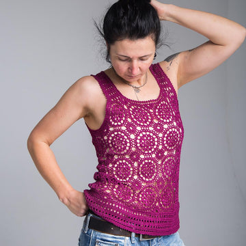 Cherry Berry crochet top