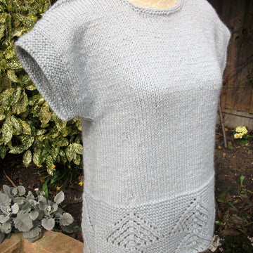 Split-Hem Tunic with Optional Collar