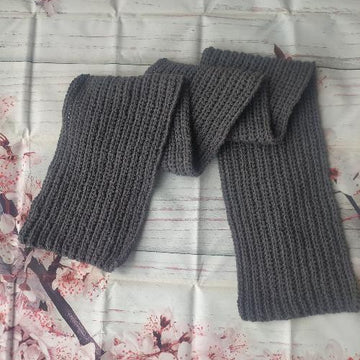 Crochet Knit Look Scarf