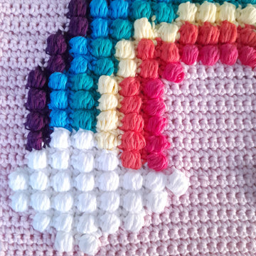 Rainbow Puff Wall Hanging