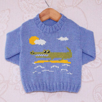 Intarsia - Crocodile Chart - Childrens Sweater