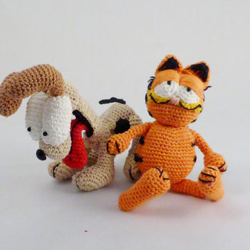 Häkelanleitung Garfield & Odie
