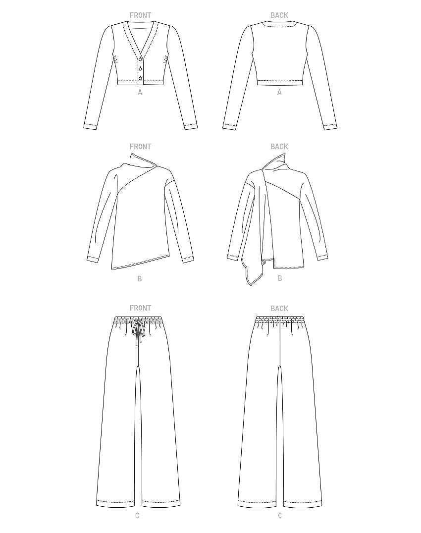 Vogue Sewing Misses' Cardigan, Tunic and Pants V1914 - Sewing Pattern